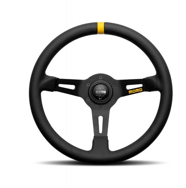 MOD. 08 Black LEATH./BLACK Spokes 330mm